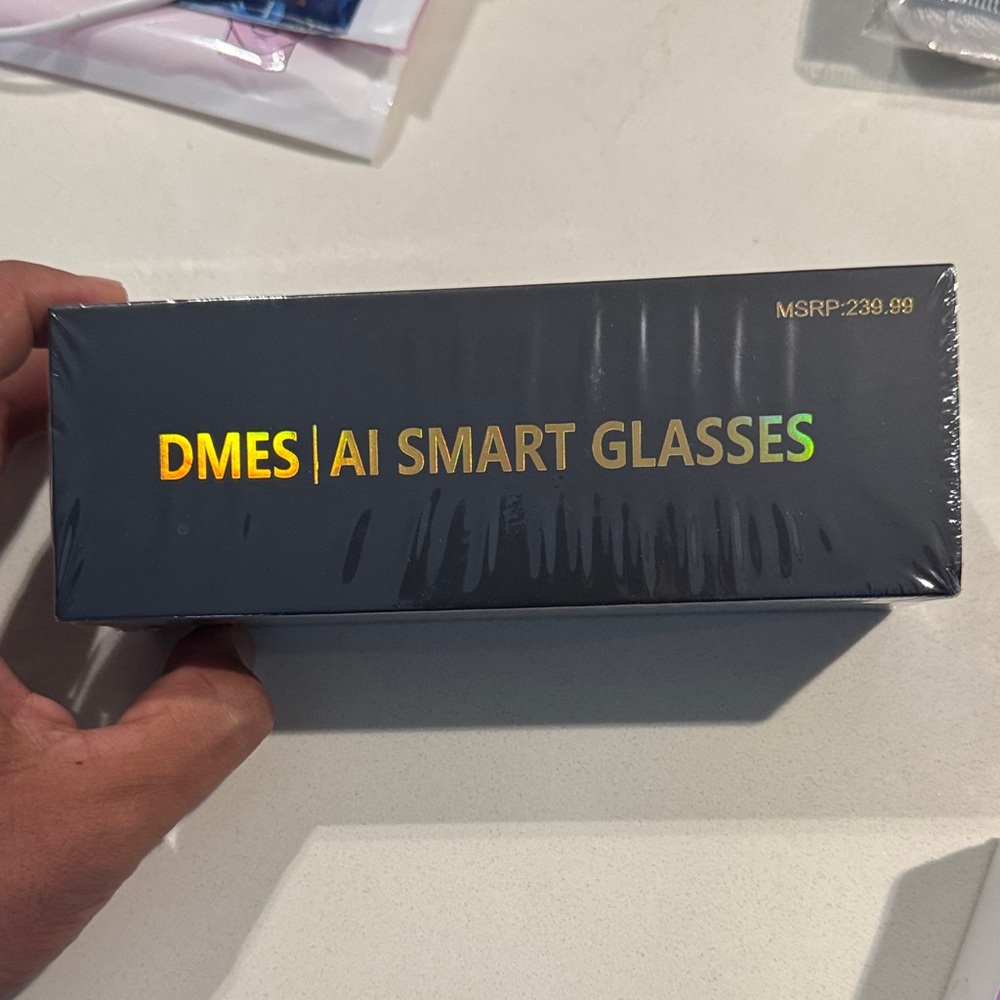 AI Smart Glasses - Sleek Black Design